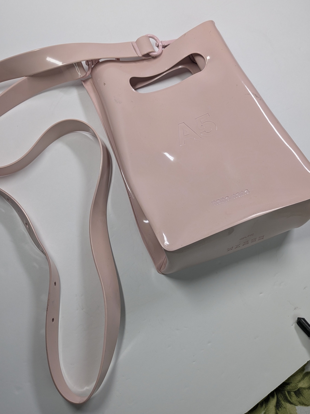 Nana- Nana A5 PVC Crossbody Bag - Pink